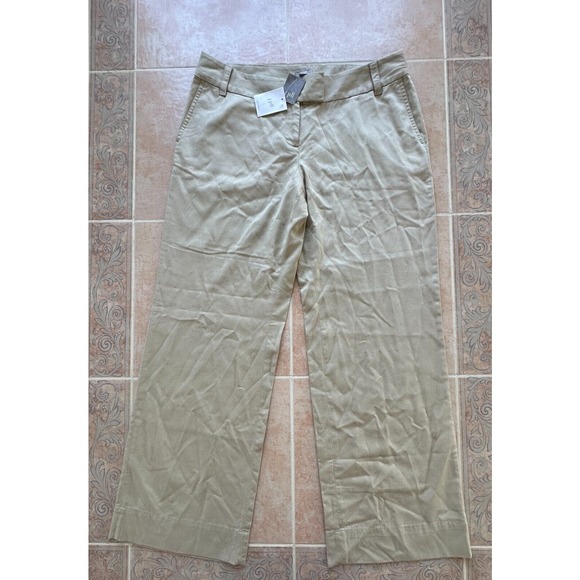 J.Jill Wide Leg Sand dress Tencel pants‎ Women size 12 P - Picture 1 of 10